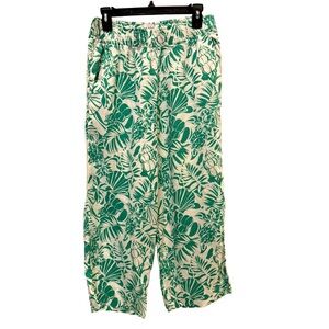 Nicole Miller linen Wide Leg Pants